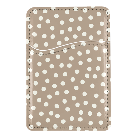 Chestnut Dots MagSafe Card Holder