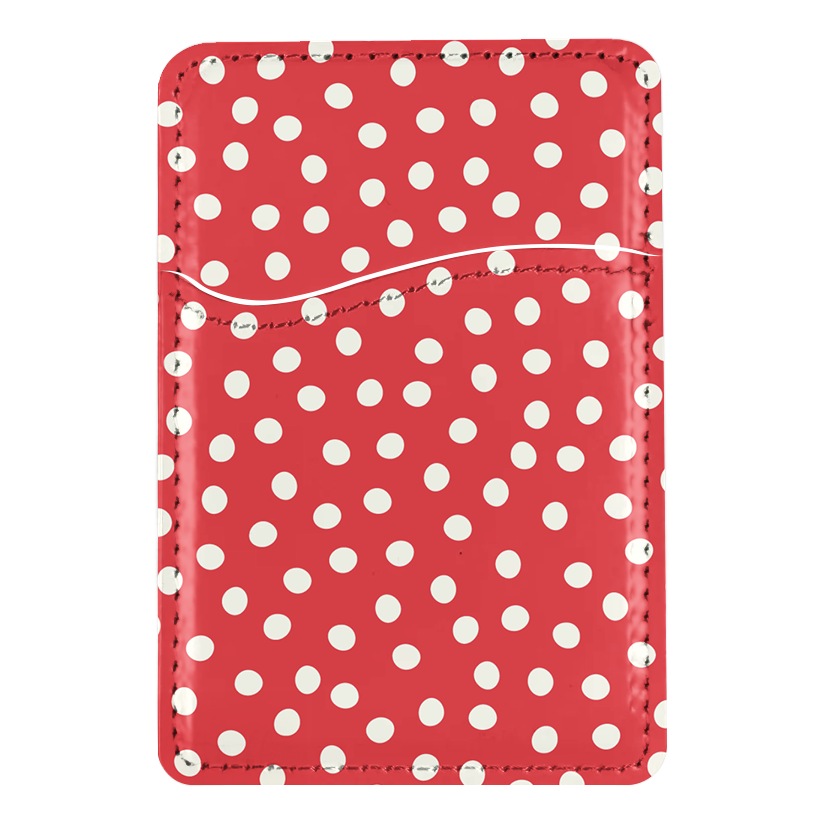 Vermillion Dots MagSafe Card Holder