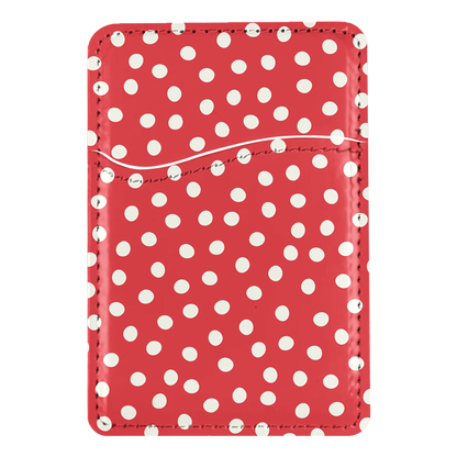 Vermillion Dots MagSafe Card Holder