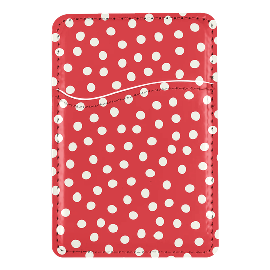Vermillion Dots MagSafe Card Holder