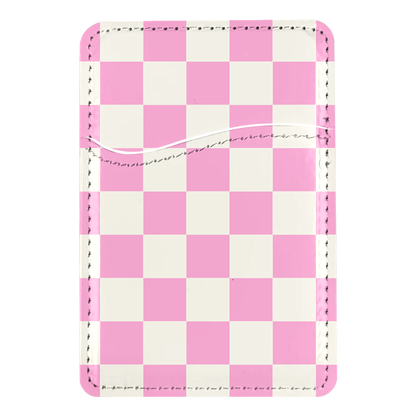 Bubblegum Checkers II MagSafe Card Holder