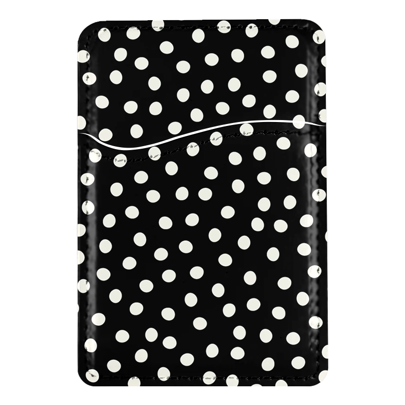 Onyx Dots MagSafe Card Holder