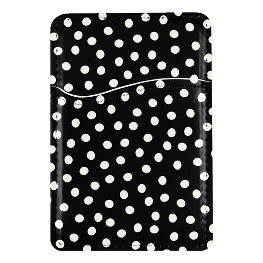Onyx Dots MagSafe Card Holder