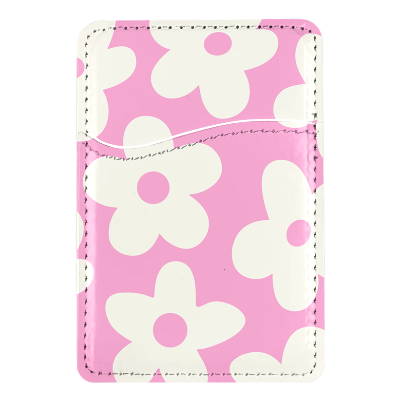 Bubblegum Big Blooms MagSafe Card Holder