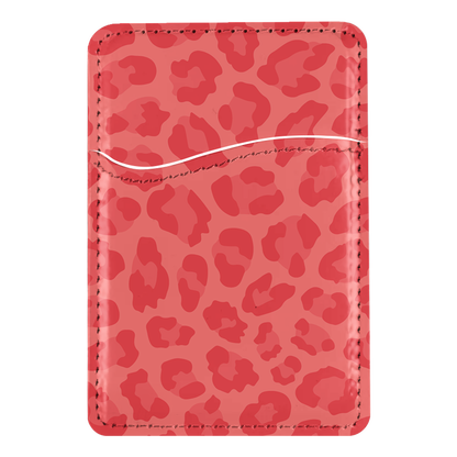 Vermillion Leopard MagSafe Card Holder