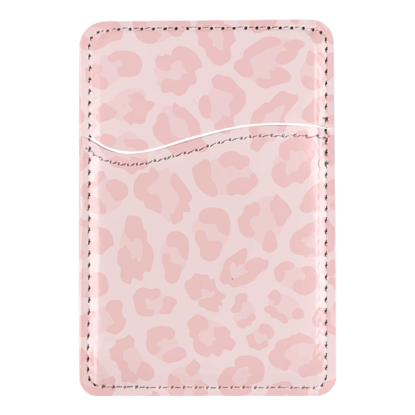 Pinky Swear Leopard MagSafe Card Holder
