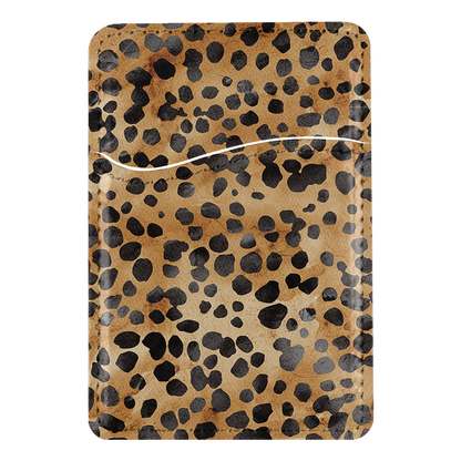 Amber Cheetah MagSafe Card Holder