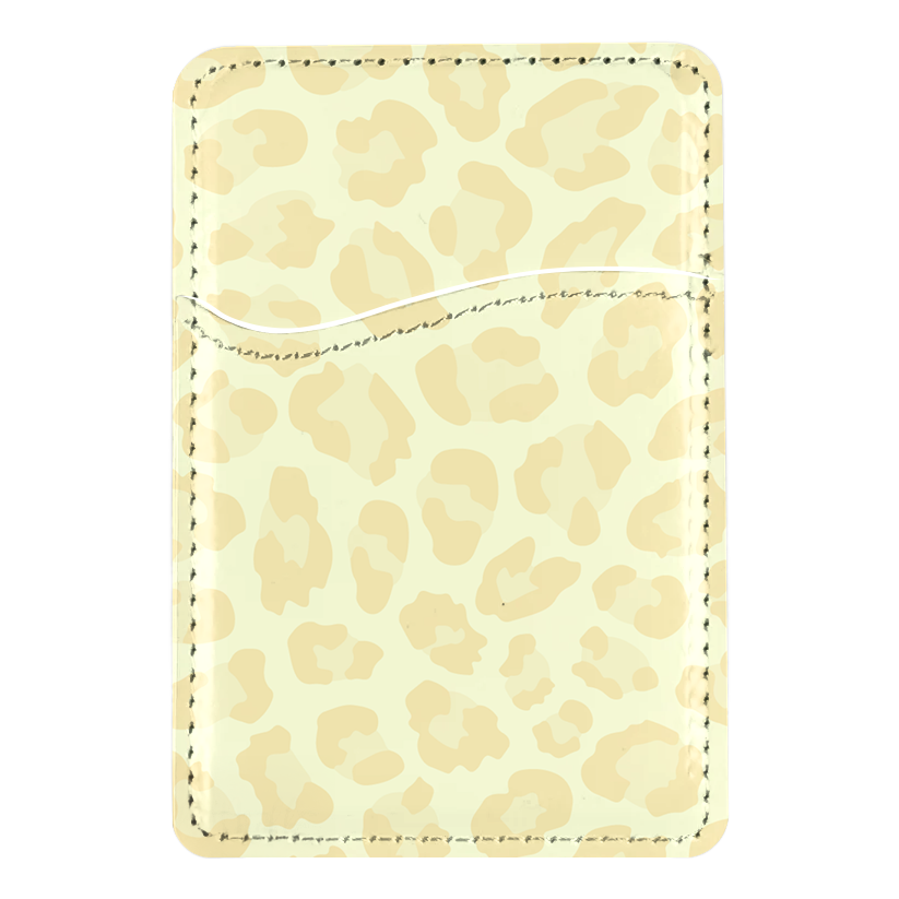 Banana Whispers Leopard MagSafe Card Holder
