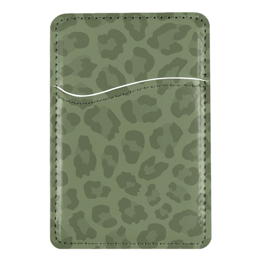 Moss Leopard MagSafe Card Holder