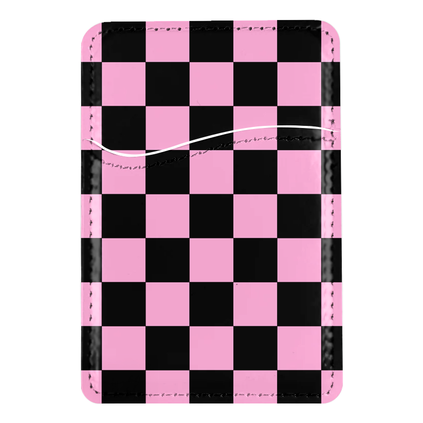 Bubblegum Checkers MagSafe Card Holder
