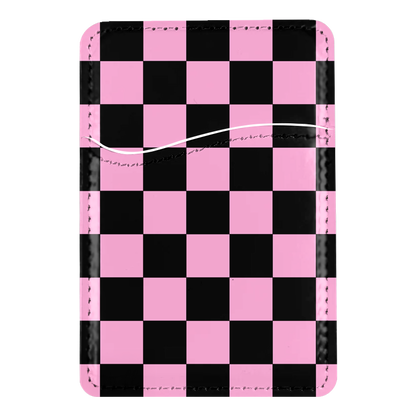 Bubblegum Checkers MagSafe Card Holder