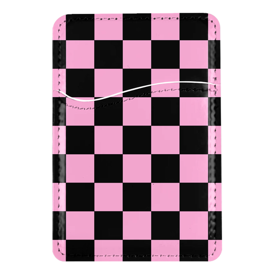 Bubblegum Checkers MagSafe Card Holder