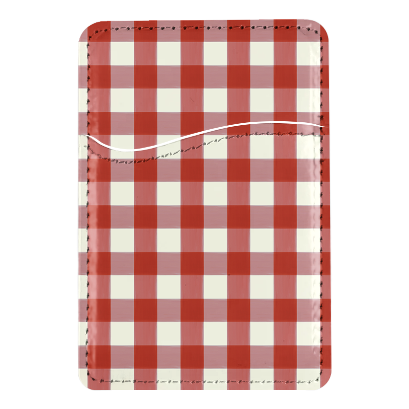 Apple Gingham MagSafe Card Holder