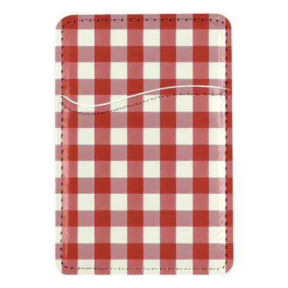 Apple Gingham MagSafe Card Holder