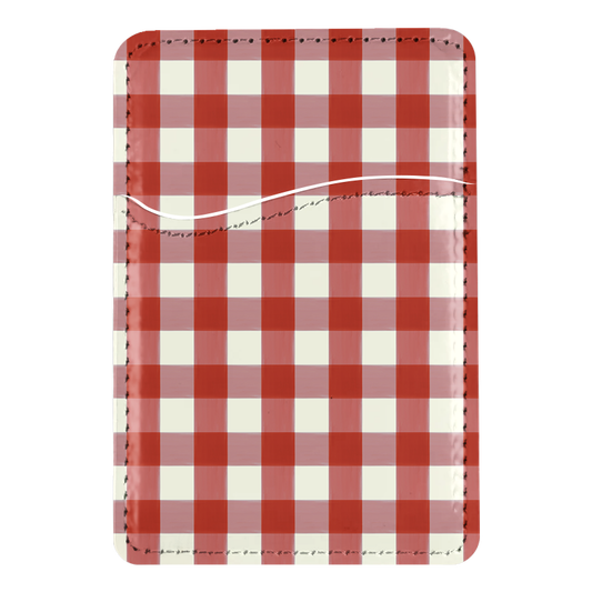 Apple Gingham MagSafe Card Holder