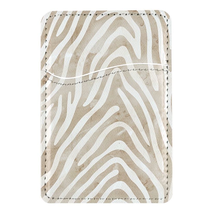 Sandstone Zebra MagSafe Card Holder