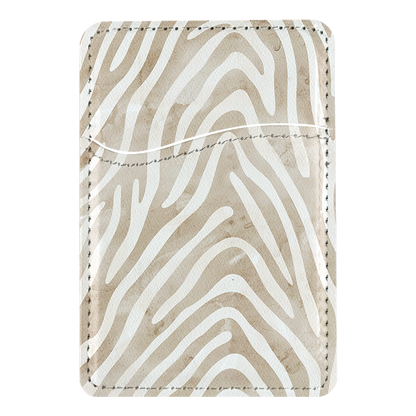 Sandstone Zebra MagSafe Card Holder