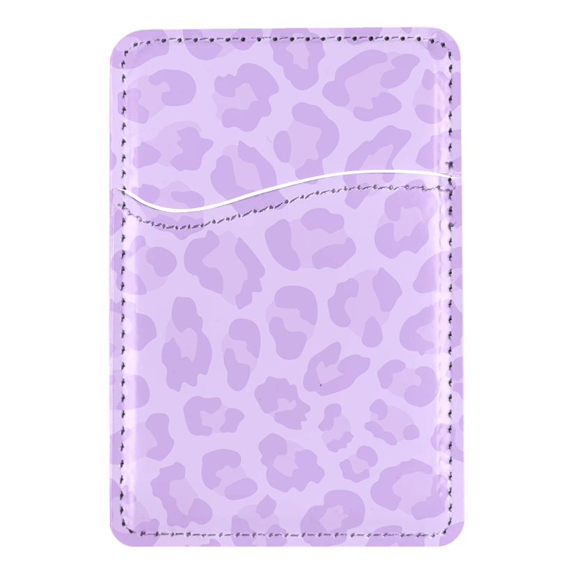 Lilac Leopard MagSafe Card Holder