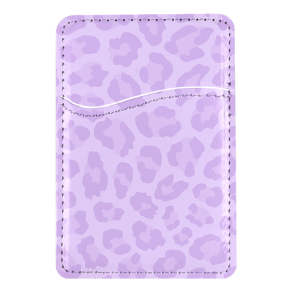 Lilac Leopard MagSafe Card Holder