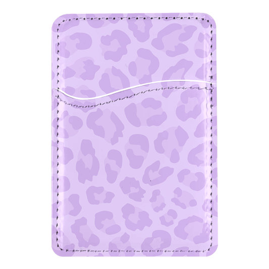 Lilac Leopard MagSafe Card Holder