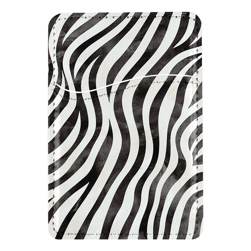 Classic Zebra MagSafe Card Holder