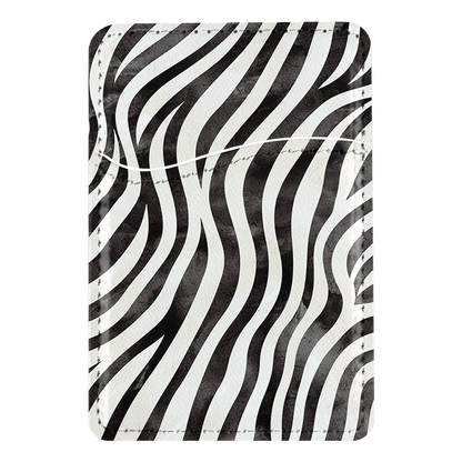 Classic Zebra MagSafe Card Holder