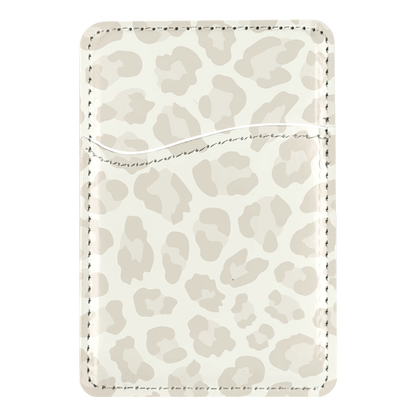 Vanilla Milkshake Leopard MagSafe Card Holder