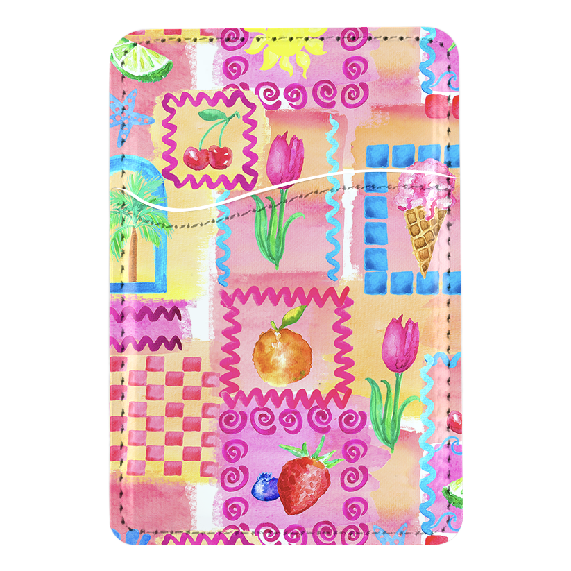 Summer Scrapbook MagSafe Card Holder