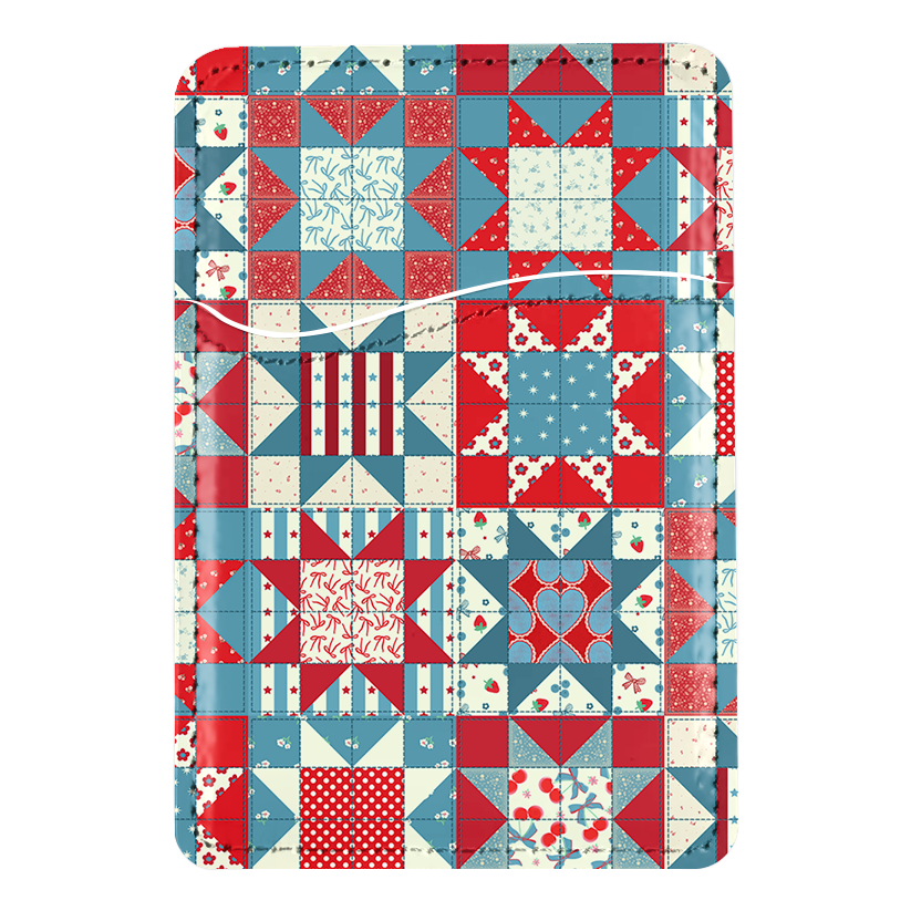 Americana Stitch MagSafe Card Holder