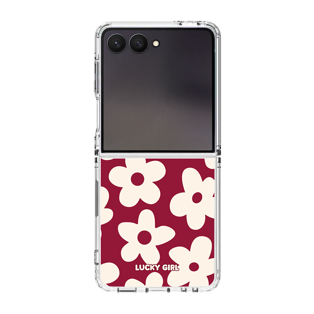 Black Cherry Big Blooms Clear Case Insert
