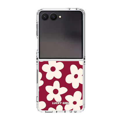 Black Cherry Big Blooms Clear Case Insert