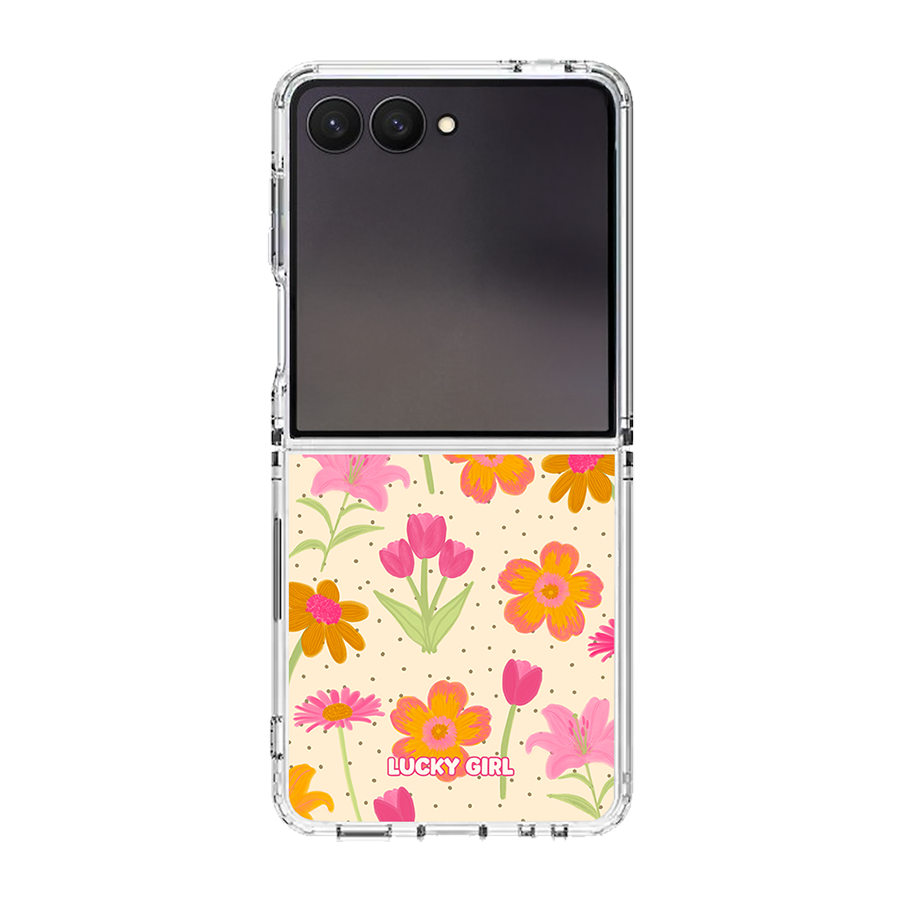 Polka Petals Clear Case Insert