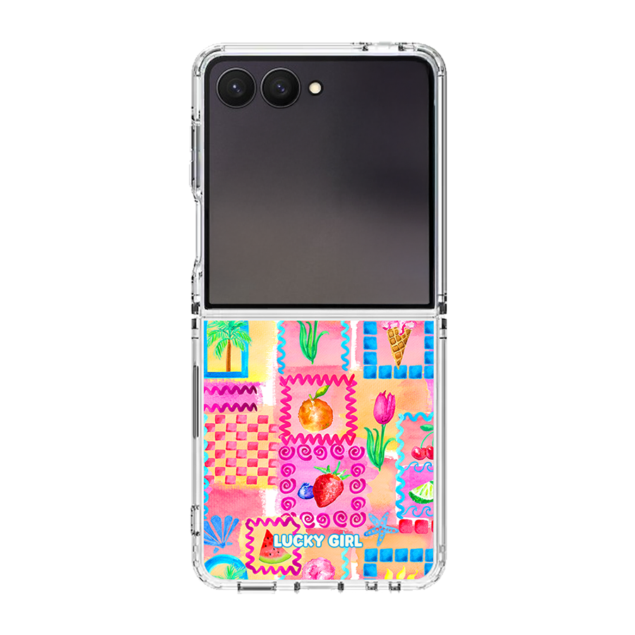 Summer Scrapbook Clear Case Insert