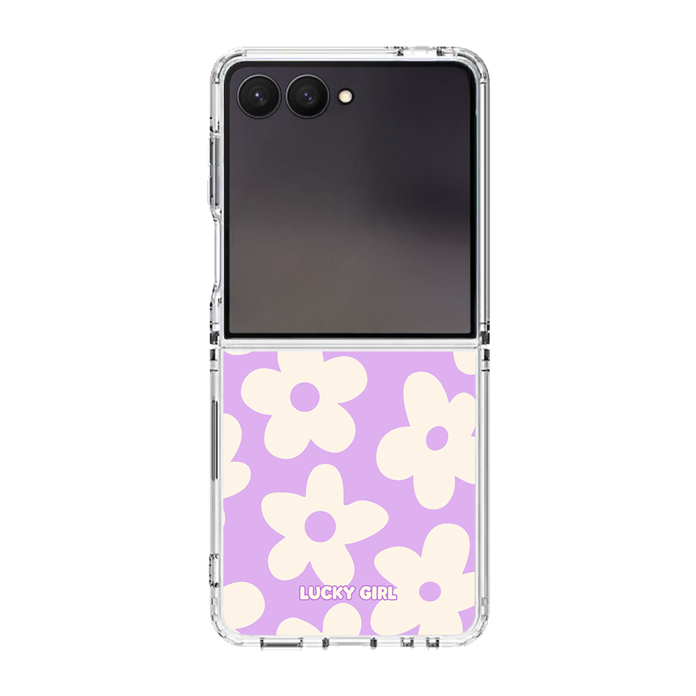 Lilac Big Blooms Clear Case Insert