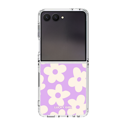 Lilac Big Blooms Clear Case Insert