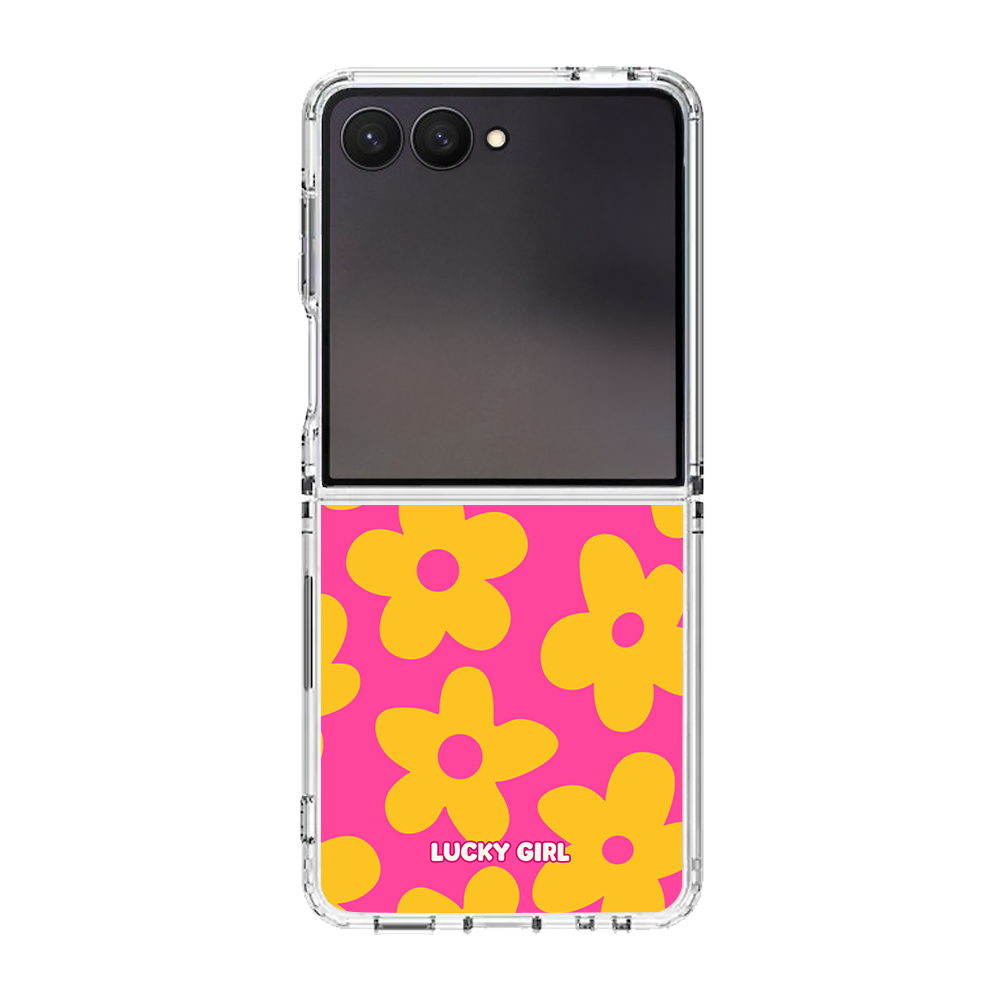 Pink Lemonade Big Blooms Clear Case Insert