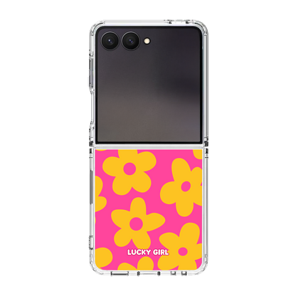 Pink Lemonade Big Blooms Clear Case Insert