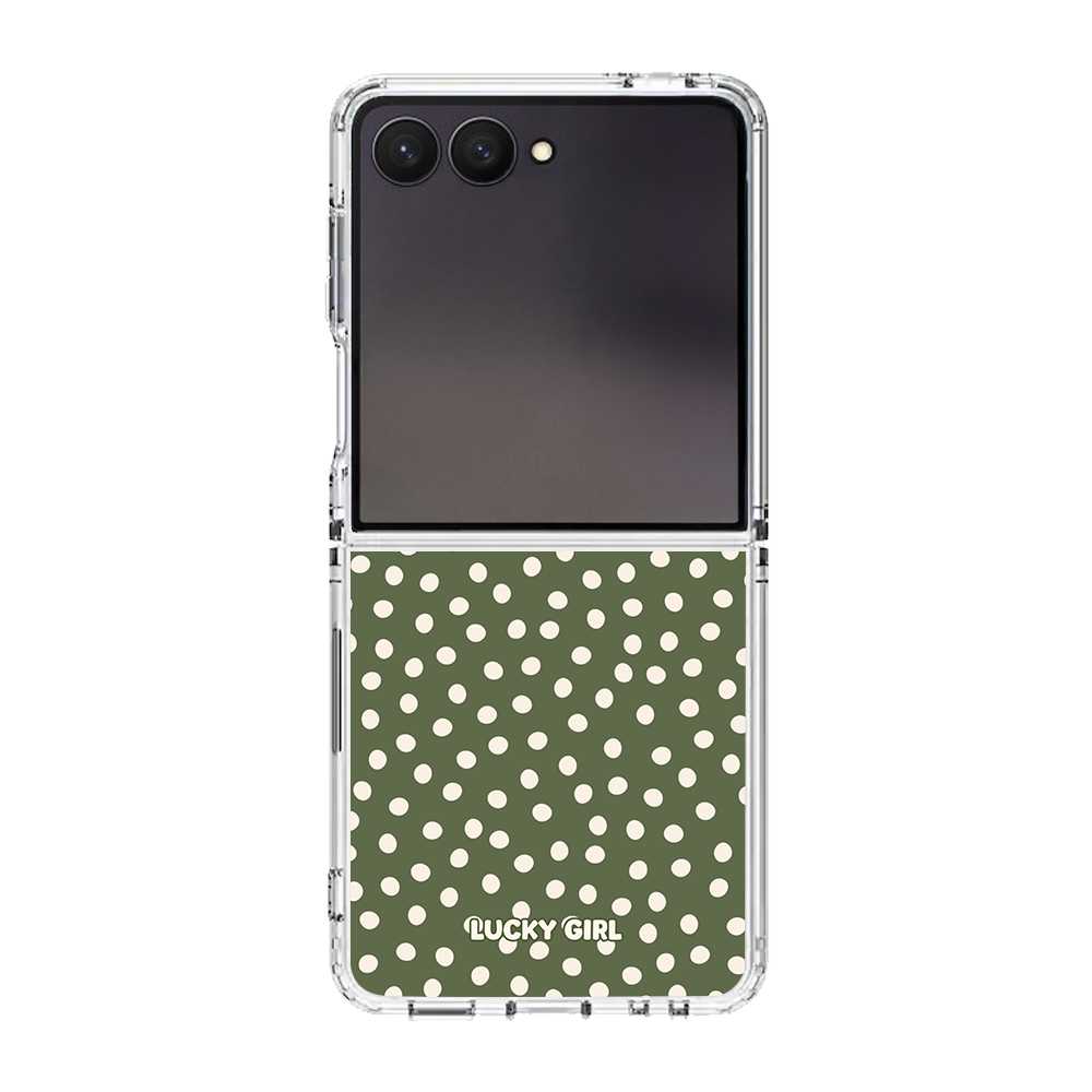 Moss Dots Clear Case Insert