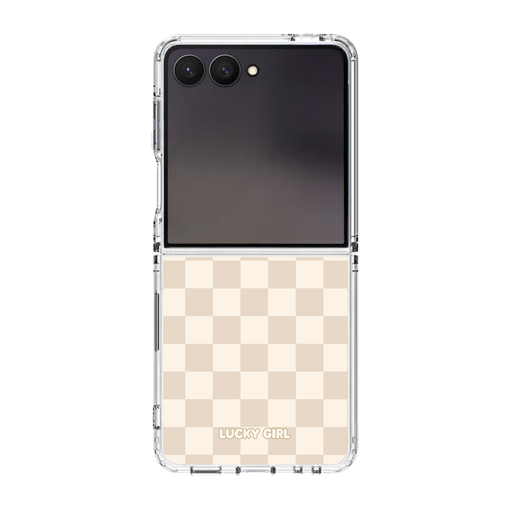 Vanilla Milkshake Checkers Clear Case Insert