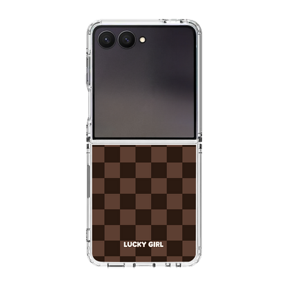 Espresso Checkers Clear Case Insert