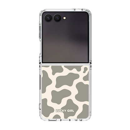River Rock Cow Print Clear Case Insert