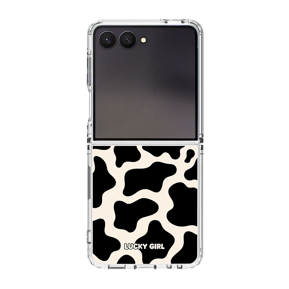 Onyx Cow Print Clear Case Insert