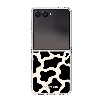 Onyx Cow Print Clear Case Insert
