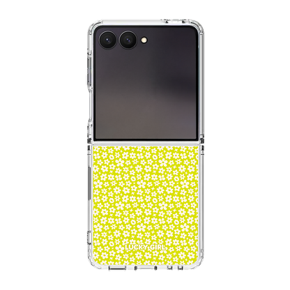 Electric Lime Little Blooms Clear Case Insert