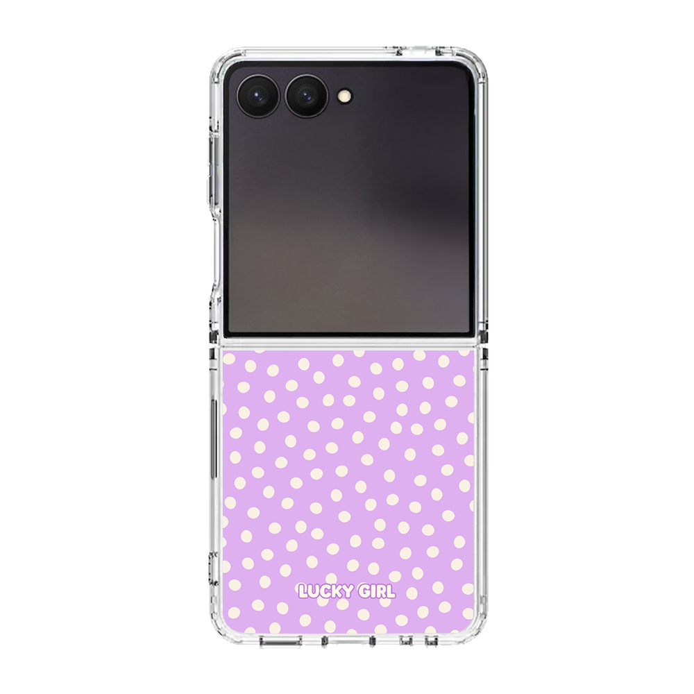 Lilac Dots Clear Case Insert
