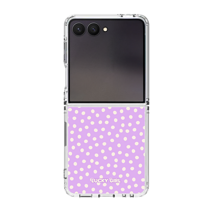 Lilac Dots Clear Case Insert