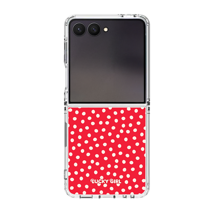 Vermillion Dots Clear Case Insert