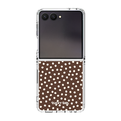 Espresso Dots Clear Case Insert
