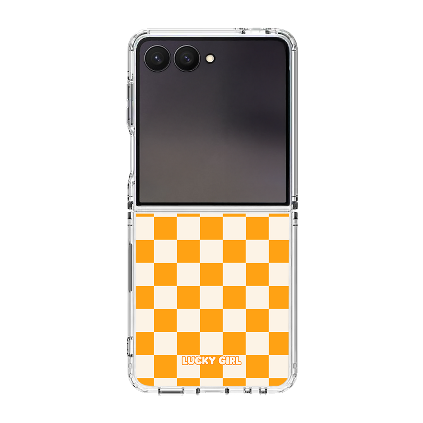 Creamsicle Checkers II Clear Case Insert
