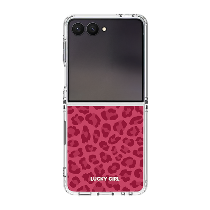 Black Cherry Leopard Clear Case Insert